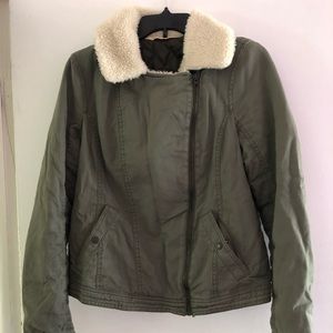 Hollister army green jacket
